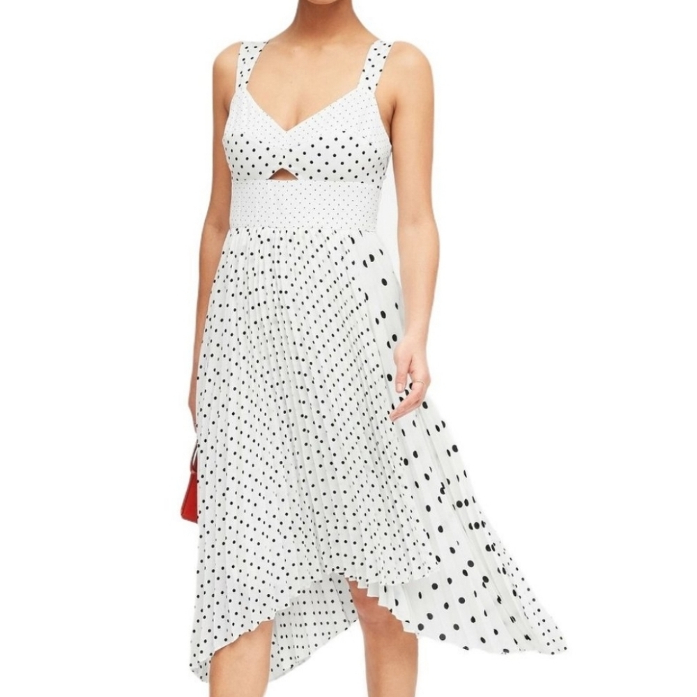 Banana Republic Polka Dot Midi Dress
